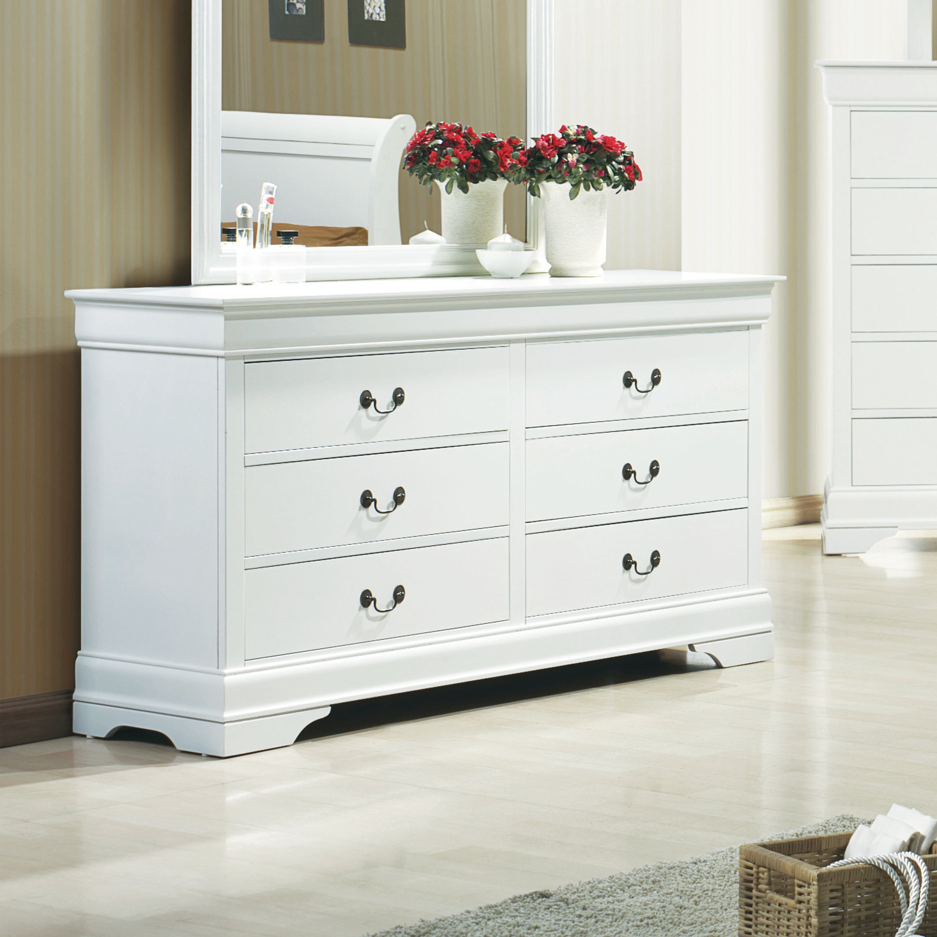 Acme Furniture Louis Philippe III Transitional 6 Drawer Dresser