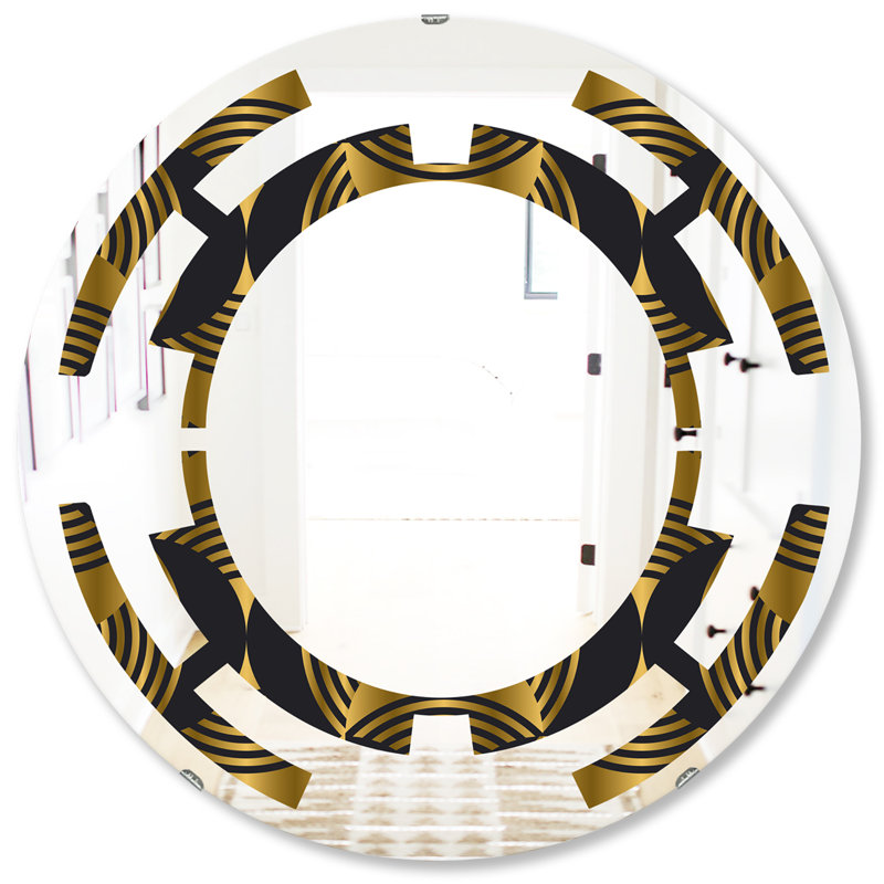 Miroir mural Space, 31,5 po x 31,5 po, Espace art déco