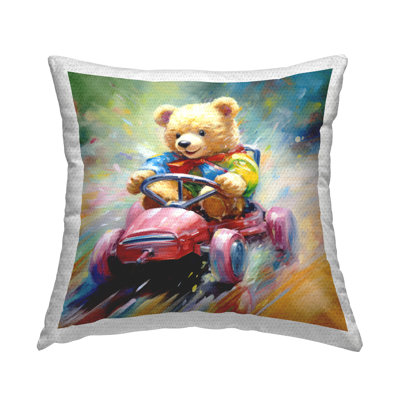 Abstract Indoor/Outdoor Throw Pillow