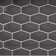 Long Hex 10.60in.x11 in. Glass Mosaic Tile