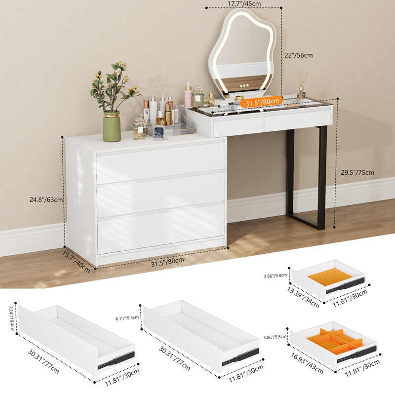 Dressing Tables with LED Mirror