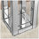 Table de bout en miroir avec incrustation de cristaux, petit canapé moderne à 2 niveaux avec rangement, table d'appoint argentée pour le salon, la chambre à coucher, le café et les petits espaces: P 11,8 po x l 11,8 po x H 26 po