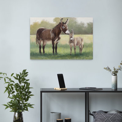 Contemporary Art Abstract Contemporary Animal Landscape Art by Julia Purinton - Wrapped Canvas Print