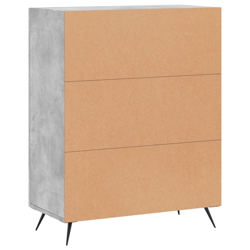 Herrell 2 - Door Rectangle Accent Cabinet, Concrete Grey