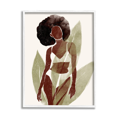 «Boho Woman Botanical Palms» par Yuyu Pont - impression