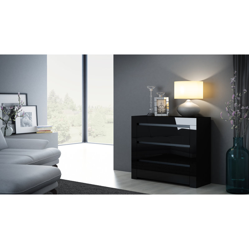 Wendy 80cm W 3 - Drawer Chest of Drawers