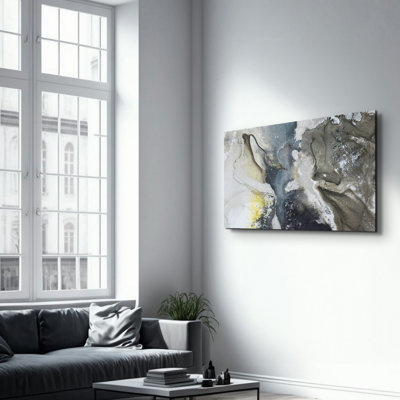 Elegant Tempered Glass Wall Art Painting, 13.8 x 21.7 inches | 100% Tempered Glass, Thickness: 0.16 inches | UV Printed for Vibrant Colors | Perfect for Home Decor, Living Room, & Office Spaces