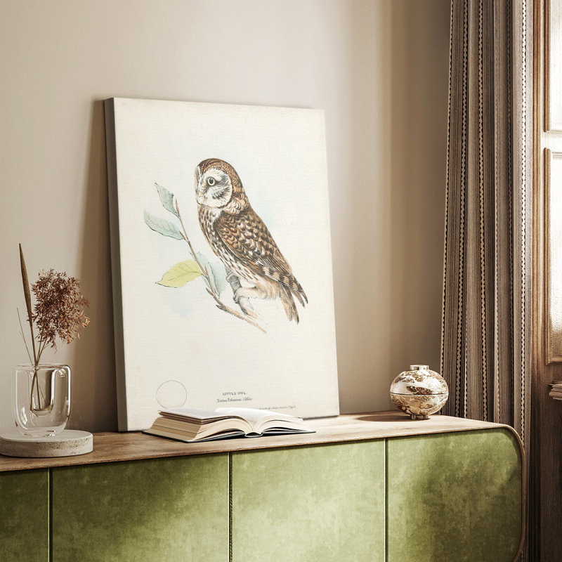 Petite chouette - galerie sur mesure, H 27 po x l 18 po