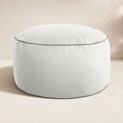 Demi Upholstered Outdoor Ottoman with Sunbrella® Cushion