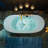 72" x 35.4" Whirlpool Water Jetted & Air Bubble Heated Soaking Combination Bathtub with Tub Filler-111532673