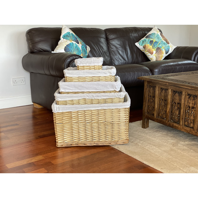 Zeiger Wicker Storage Bin, Natural