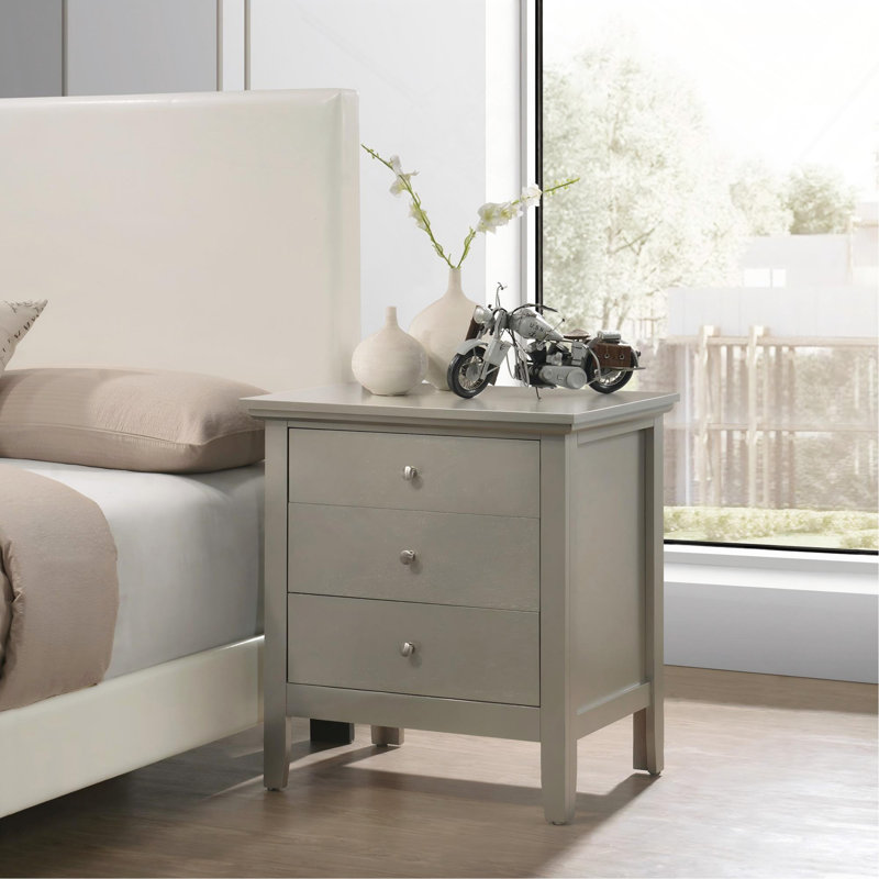 Table de chevet Chic Silver Champagne, Champagne