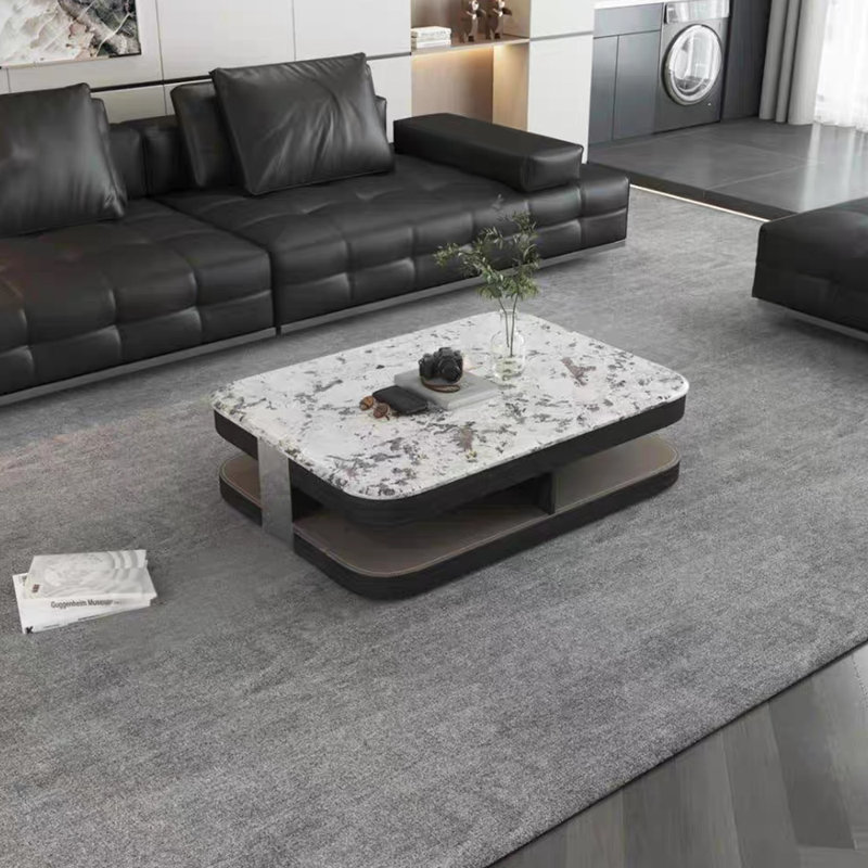 Table basse simple et luxueuse en marbre
