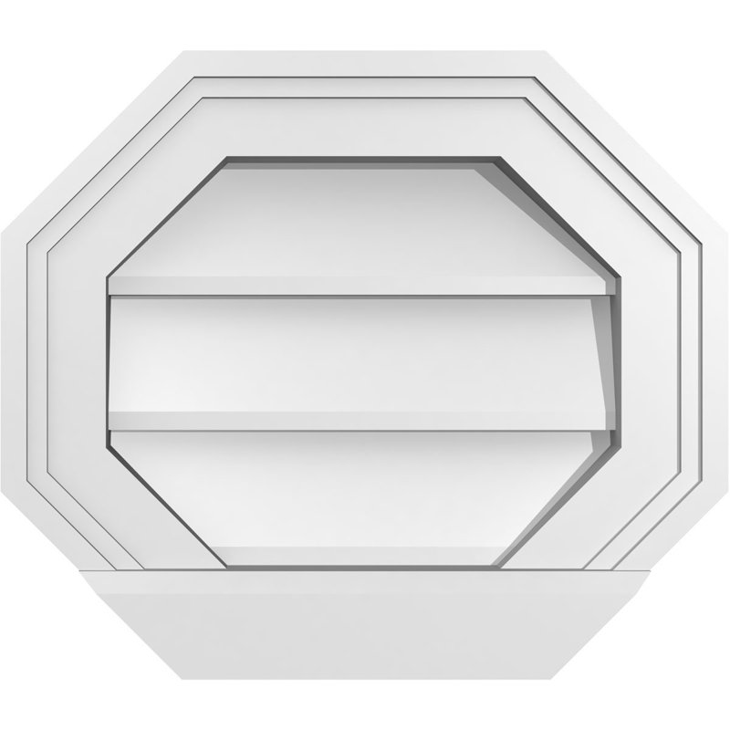 Évent horizontal gondole allongé en surface octogonal Signature, H 12 po x l 14 po x P 2 po