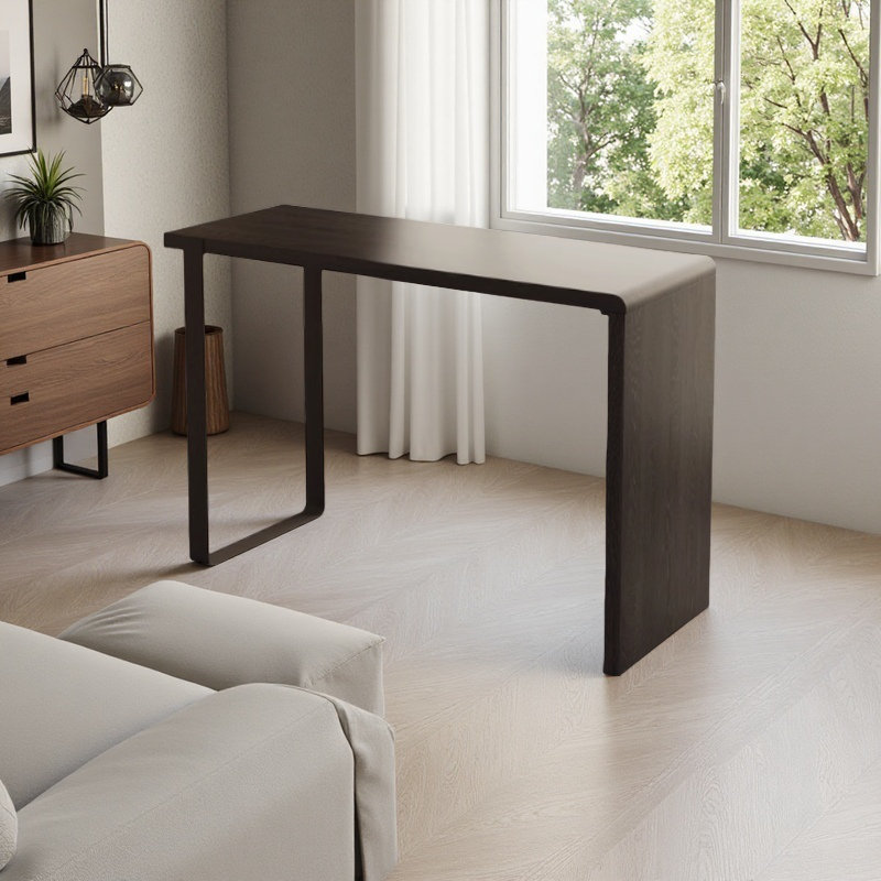 Table de bar simple et légère en bois massif de luxe, H 41,3 po x L 78,7 po x l 15,7 po