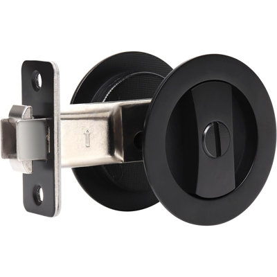 Serrure de porte ronde en alliage de zinc avec serrure pour porte de salle de bain