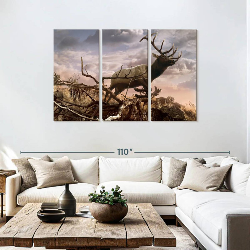 Elk Adventure, 48" H x 74" W