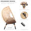 Fauteuil à œufs en PE en osier avec coussin en rotin de couleur naturelle et table
