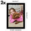 Cadre photo Aletriz Gallery - moulure en bois composite avec façade en verre (ensemble de 2)-8966864