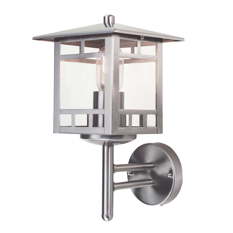 Kenzie Stainless Steel Outdoor Wall Lantern