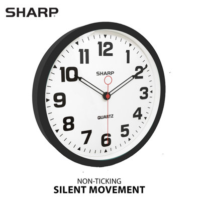 Sharp Matte Wall Clock, Teal 9.6'' 