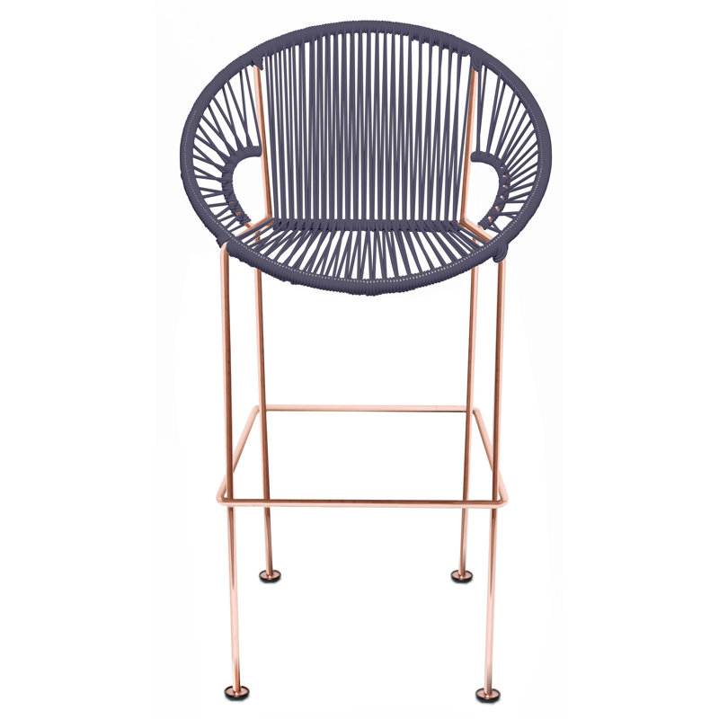 Tabouret 31 ", Gris, Cuivre