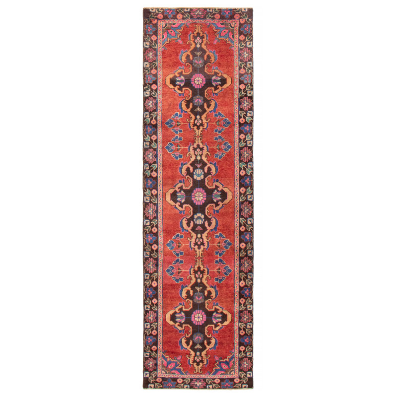 Tapis de couloir unique Huyana: tapis 2 pi 11 po x 10 pi