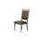 Formal Lavish 7pc Dining Set Traditional Silver Finish Dining Table And 6x Chairs Tufted Upholstered
