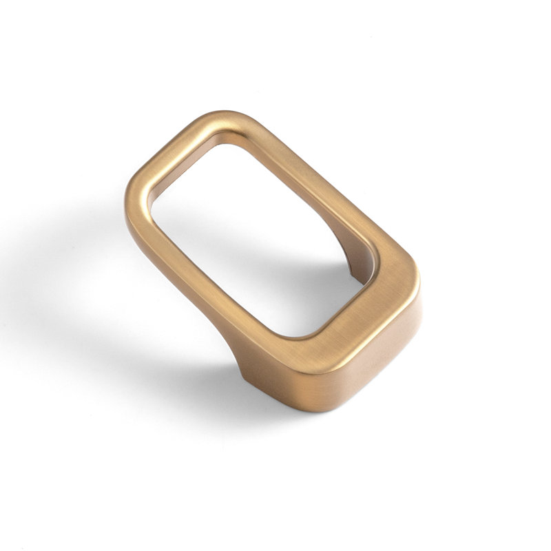 Oversized 1 1/6" Length Rectangle Knob Multipack, Champagne Bronze