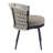 Weather - , , Outdoor Chairs, Beige Rope, Khaki Cushion, Patio Use Modern, Comfortable, Metal, Cushion-1065032178