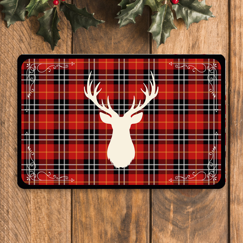 Polypropylene Plastic Gingham Rectangle Placemat
