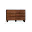 Buffet décoratif rétro en bois massif noir