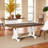 Josanna Extendable Metal Base Dining Table