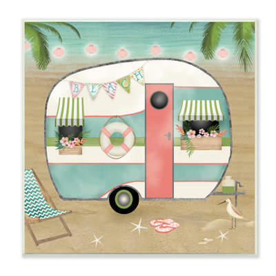 Plage de remorque festive