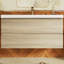 Meuble-lavabo mural simple lavabo de 42 pouces avec comptoir en résine de pierre-1640007878