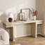 Large console en placage de bois véritable, canapé vieilli pour l'entrée et le salon, chêne-1720029872