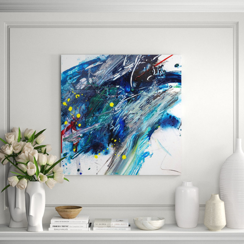 Amazonite - Artist Enhanced Canvas Print, 36" H x 36" W x 1.5" D, Unframed Canvas