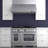 KUCHT 48 in. 6.7 cu. ft. 8 Burners Dual Fuel Range for Propane Gas in Stainless Steel with Kucht Horus Thermostat-98431851-98431852