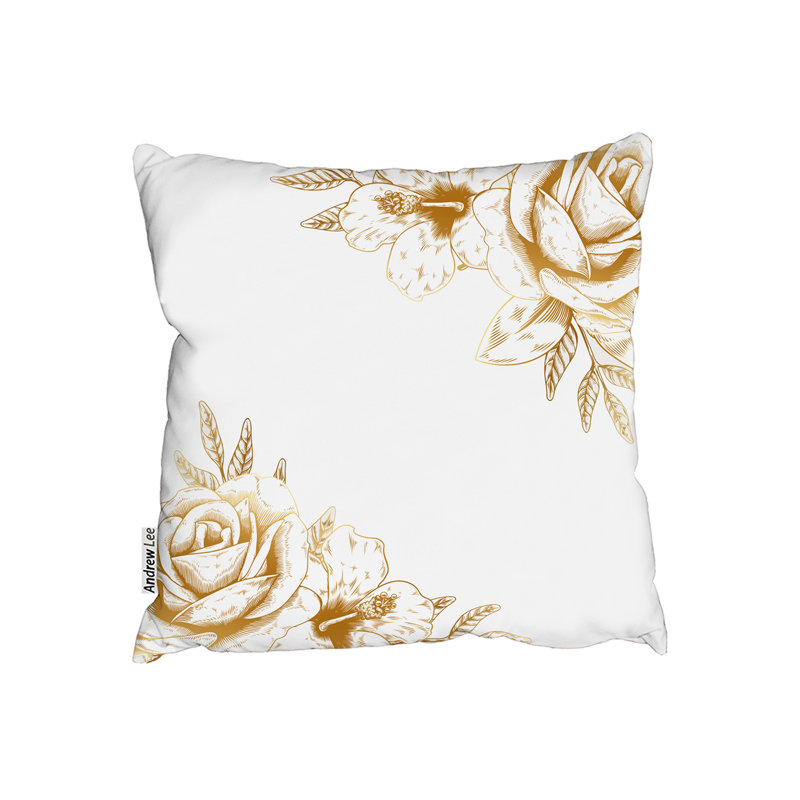 Rose Cushion Cover, 45cm x 45cm