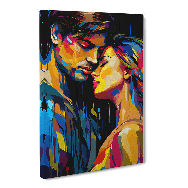 Lovers Pop No.3 - Wrapped Canvas Print, 50cm H x 35cm W x 3cm D