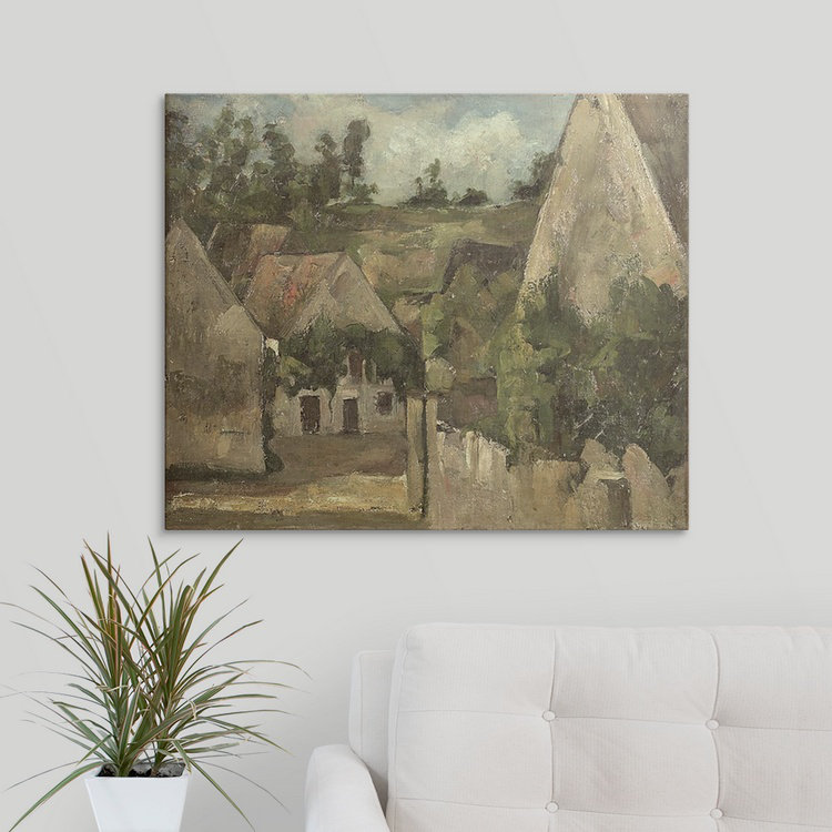 «Crossroads at the Rue Remy, Auvers, c.1872» par Paul Cezanne, H 25 po x l 30 po x P 1,5 po, Toile