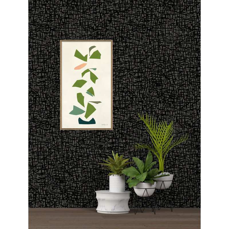 Susan Hable Abstract Wallpaper, Black/Gray