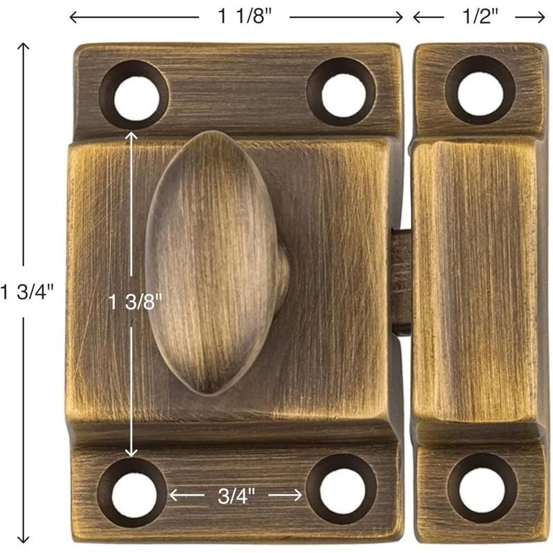 Petit loquet de porte d'armoire lourd