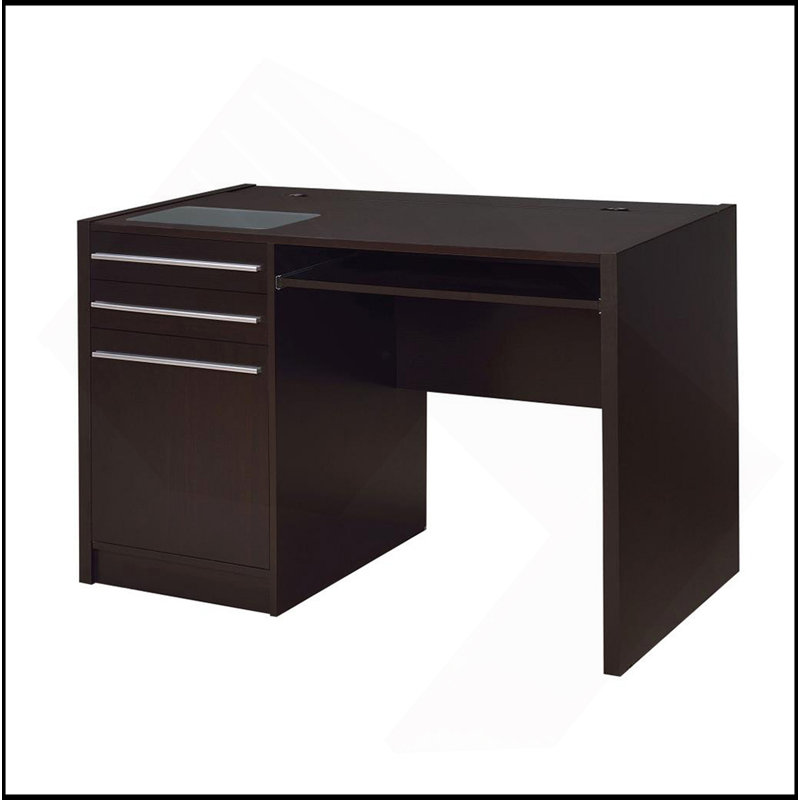 Connect-It Office Desk With Charging Station In Cappuccino