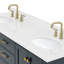Meuble-lavabo double avec plateau 66,25 po -473901143