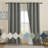 Leming 100% Waterproof and Blackout Solid Color Polyester Linen Textured Grommets Curtains Panel-103536764-99481471