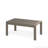 Outdoor Metal Coffee Table, All-Weather, Wood-Look Top, Khaki Frame, 43 X 24 Inches | Gift Idea-1250502378