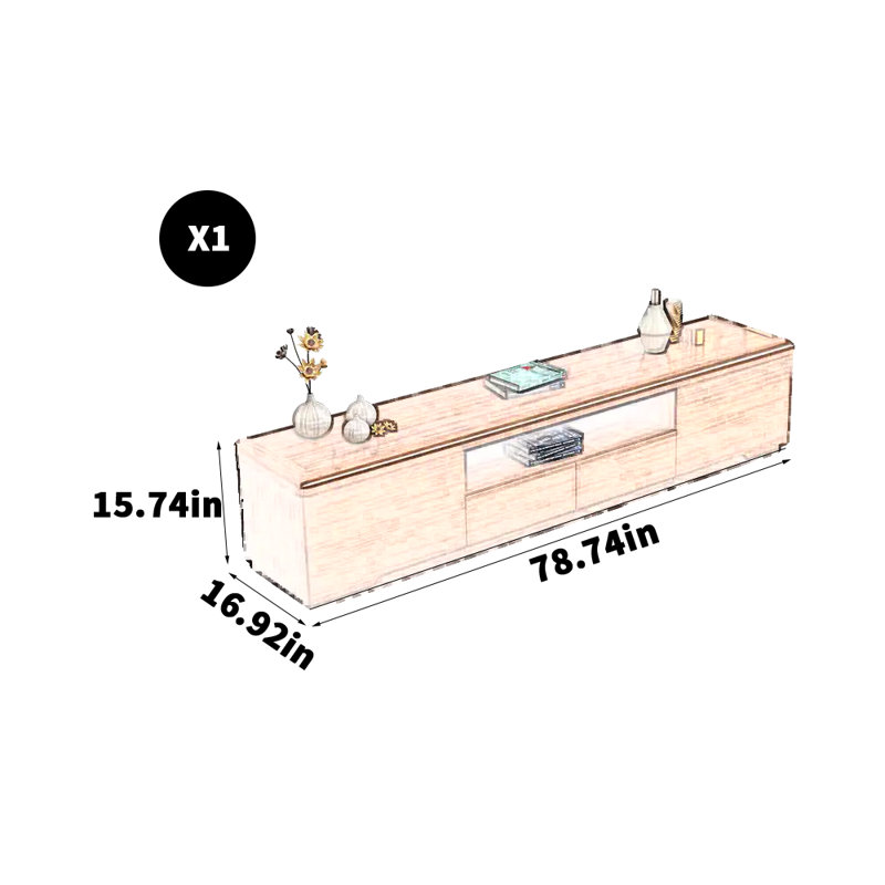 New Chinese walnut solid wood TV cabinet