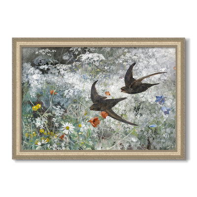 Common Swifts, 1886-Bruno Liljefors-Custom Framed Canvas