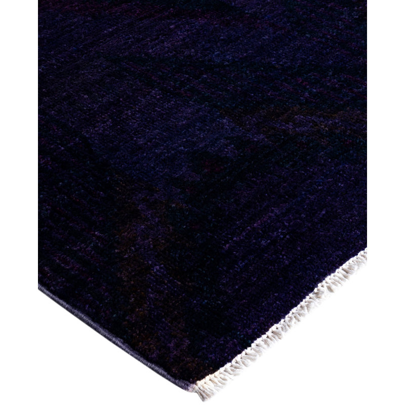 Overdyed One-of-a-Kind 2' 6" X 6' 4" Hand Knotted Area Rug